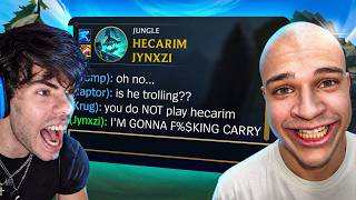 Jynxzi Was 1 Win From Gold... So I Made Him First-Time HECARIM