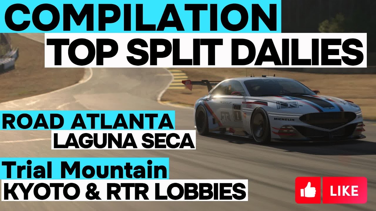 Gran Turismo 7 | COMPILATION Top Split Racing, Road Atlanta, Laguna ...