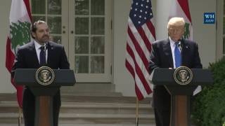 President Trump Holds a Joint Press Conference with Prime Minister Hariri