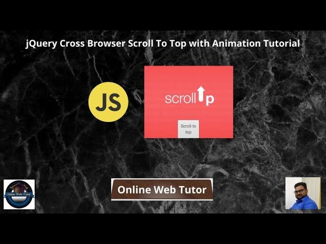 jQuery Cross Browser Scroll Top with Animation | Scroll to the top the page using JavaScript - YouTube