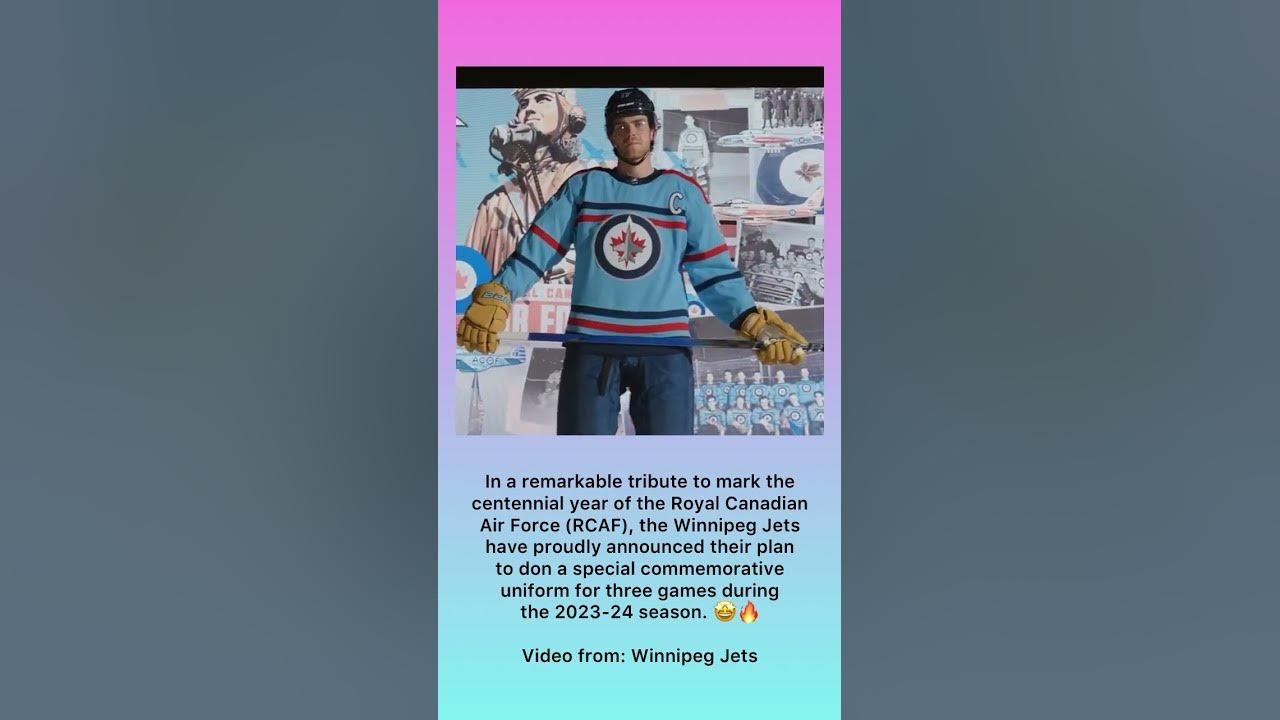 Winnipeg Jets to Honour RCAF Centennial With Special Uniform for Three  Games in '23-24 – SportsLogos.Net News