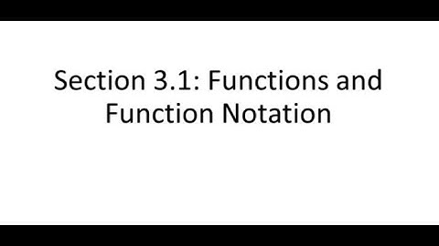 MATH 1111 UNIT 3 Part 1 Section 3.1