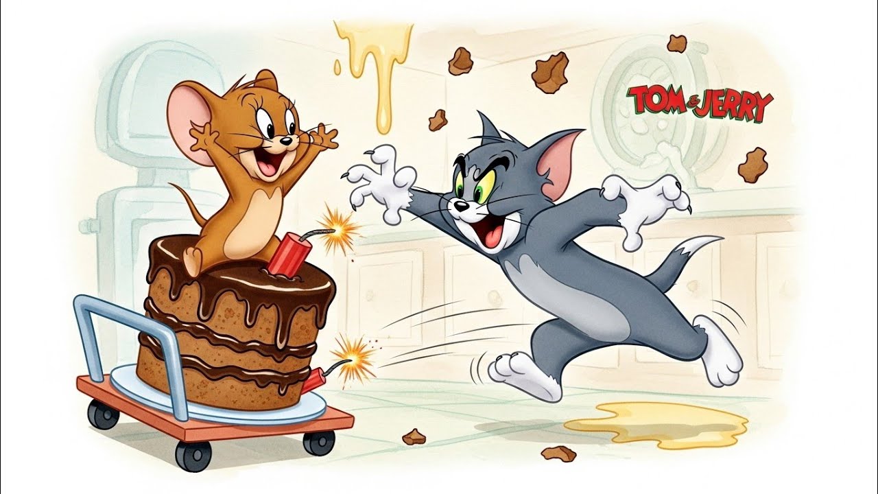 Jerry and the Exploding Cake | Classic Tom & Jerry Chaos! 🍰💥