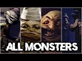 Little Nightmares 1 - All Monsters/Bosses/Villains ft Gameplay