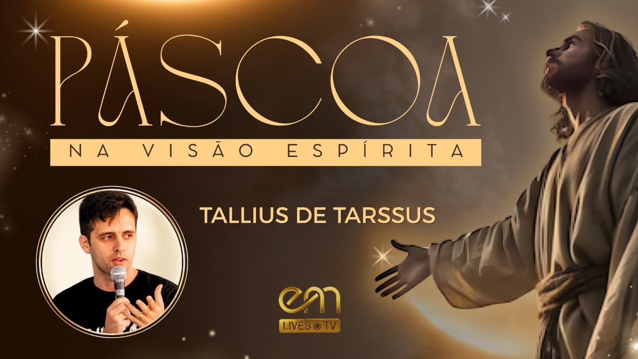 ✨ EM Lives TV – Espiritismo e Mediunidade.
➡️ Especial de Páscoa — Episódio #01 — A Visão Espírita da Páscoa — Ressurreição, imortalidade e renovação moral.

🌟 Expositor: Tallius de Tarssus (PB).
🎙️ Apresentação: Regina Mercadante (SP).
📅 Quinta-feira — 02/04/2026.
🕢 19h30 🇧🇷

🌟 Neste estudo especial, vamos refletir sobre o significado espiritual da Páscoa à luz da Doutrina Espírita: a mensagem do Cristo Vivo, a imortalidade da alma e o chamado à renovação moral. Um encontro de fé raciocinada, consolo e esperança, para vivermos a Páscoa como recomeço interior.

🌟 Tallius de Tarssus, advogado, palestrante, filho de Pedro Paulo e Edna, esposo de Annaelise e pai de Davi e Letícia. Trabalhador da Fraternidade Espírita a Caminho da Luz (FECL), Campina Grande - PB. Coordenador do ESDE e do Estudo aprofundado do evangelho.

▶️ Acesse a playlist:
https://www.youtube.com/playlist?list=PL6S9KEn3CGmXpNF6VrlqwgPgqlIBQEk8E

▶️ Conheça o nosso canal:
https://www.youtube.com/espiritismoemediunidade

🔹 Produção: EM Lives TV – Espiritismo e Mediunidade
🔹 Realização: EM Digital – Espiritismo e Mediunidade

🌐 Acesse as nossas mídias sociais:
🔹 site – https://emlives.tv
🔹 facebook – https://www.facebook.com/espiritismoemediunidade
🔹 instagram – https://www.instagram.com/espiritismo.mediunidade
🔹 tiktok – https://www.tiktok.com/@espiritismoemediunidade
🔹 kwai – https://kwai.com/@Emlivestv
🔹 x – https://x.com/EMediunidade

#emlivestv, #emdigital, #espiritismoemediunidade, #pascoa, #jesus, #cristo, #evangelho, #ressurreicao, #imortalidade, #reencarnacao, #renovacaomoral, #doutrinaespirita, #allankardec, #talliusdetarssus, #fe, #esperanca