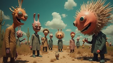 Strange AI Creatures - Surreal Animated Music Video