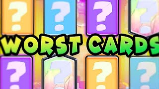 I USE THE 8 WORST CARDS in CLASH ROYALE