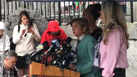 Gloria Allred speaks after Bill Cosby mistrial