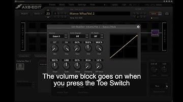 Fractal AX8 - Tutorial - How to setup Volume pedal with Toe Switch