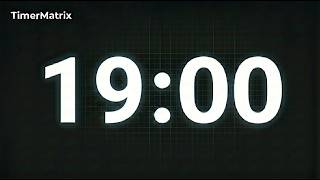 19 Minute Timer with Soft Ambient Sound | Clean & Simple Countdown (19:00) screenshot 1