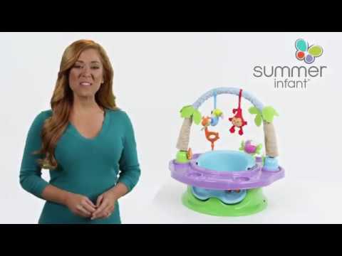 Summer Infant 3-Stage SuperSeat Deluxe Giggles Island Positioner, Booster and Activity Seat for Girl