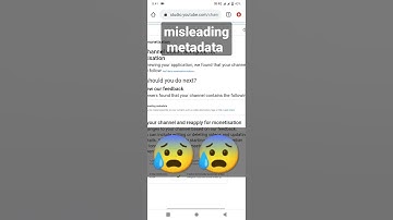 misleading metadata problem #shorts