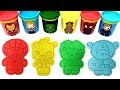 Playdoh avengers end game characters molds  toys captain america hulk groot spiderman ironman thor