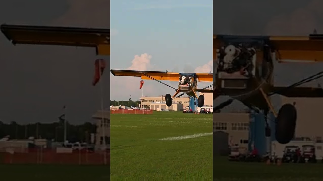 Steve Henry landing in the Just Highlander at the STOL demo at Sun'n Fun.