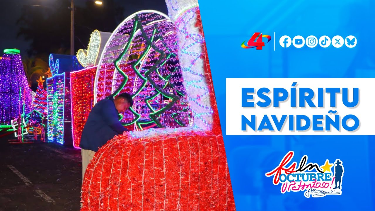 Navidad 2025: ENATREL inicia instalación de luces y adornos festivos en Managua 🎄💡