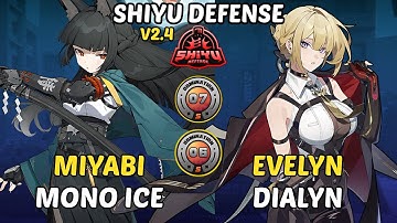 Miyabi Mono Ice & Evelyn x Dialyn | Shiyu Defense 6-7 S-Rank | Zenless Zone Zero 2.4