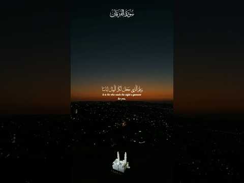 نعم الله كثيرة يحكيها عن نفسه في هذه الايات وهو الذي جعل لكم الليل لباسا اكسبلور