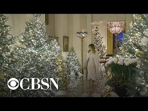 first-lady-melania-trump-reveals-christmas-decorations-at-the-white-house