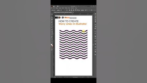 Adobe_Illustrator_Tutorials | Create "wavy lines" in adobe illustrator