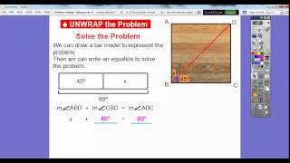 Problem Solving: Unknown Angle Measures - Lesson 11.5