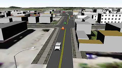TransModeler Eureka Traffic Simulation.wmv