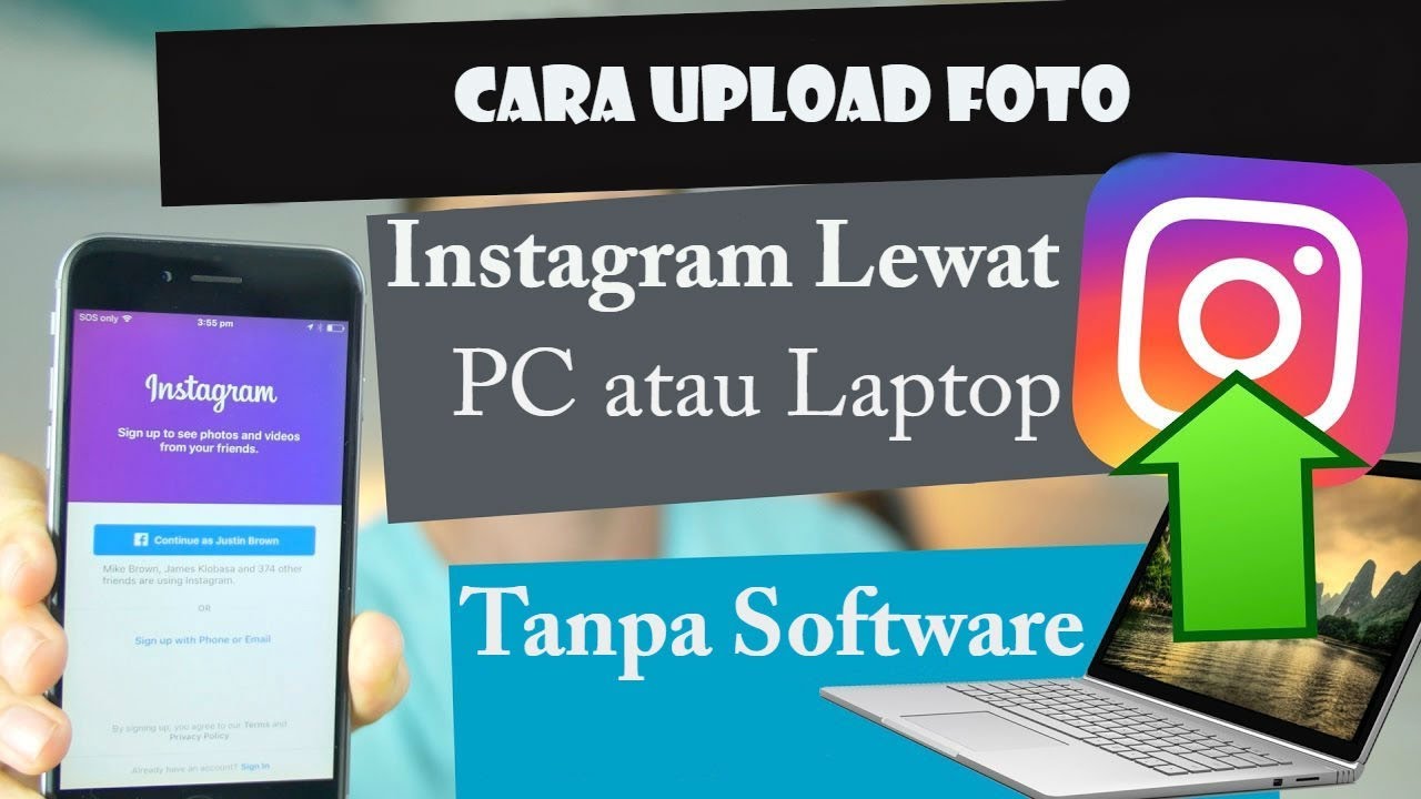 Cara Upload Foto Instagram Lewat PC/Laptop Tanpa Sofware YouTube