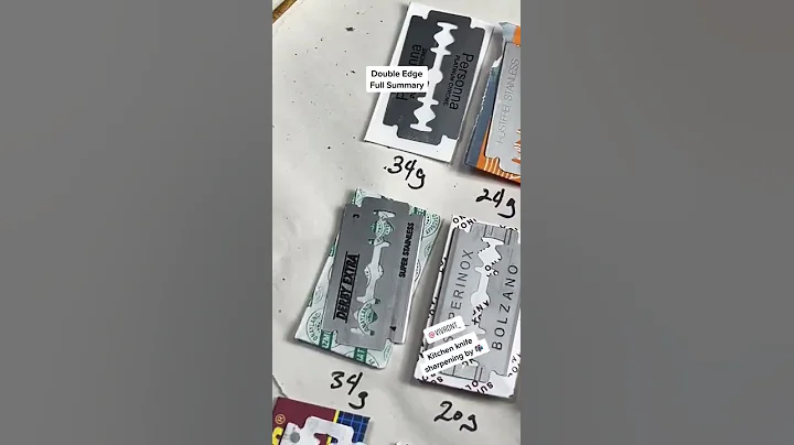 Just how sharp are double edged razors? Summary of 15 blades.