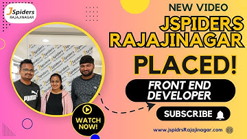 STUDENT SHARING HER HONEST EXPERIENCE AS Front End Developer FROM JSPIDERS RAJAJINAGAR