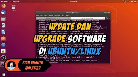 CARA UPDATE DAN UPGRADE SOFTWARE DI UBUNTU/LINUX - #TUTORIAL