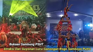 Atraksi Dan Guyonan Lucu Bujang Ganong PSHT Jaranan Rogo Samboyo Putro