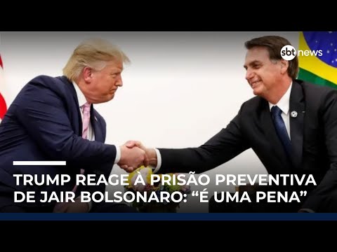 Video trump-reage-a-prisao-preventiva-de-jair-bolsonaro-e-uma-pena-sbt-news