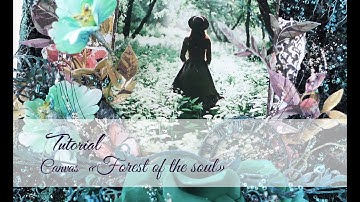 Step-by-step tutorial - Canvas "Forest of the soul"
