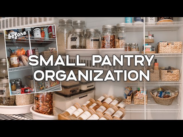 Small Pantry Organization Ideas! (Before & After) 