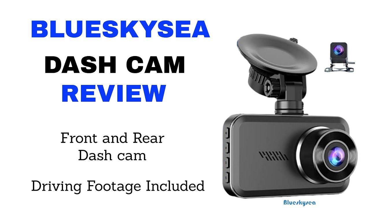 BLUESKYSEA FRONT and REAR DASH CAM REVIEW XCB008 Built in WiFi 4K Dual Dash  Cam Back Up Camera 