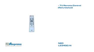 NEC L234GC N TV Remote Control Sales | Service | Repair | Exchange | Replacement