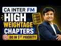 Financial Management High Weightage Chapters.