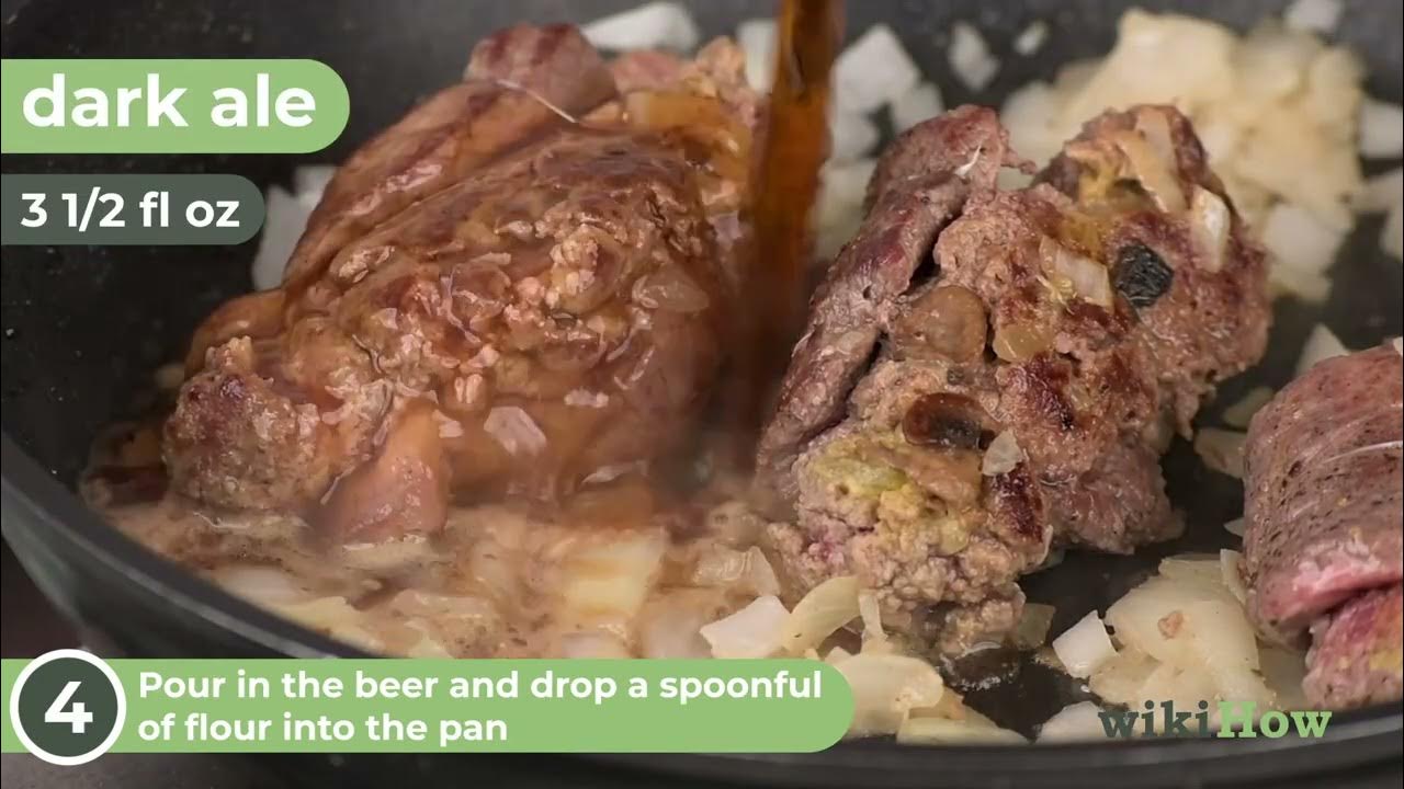 How to Cook Beef Olives by Frying and Simmering YouTube