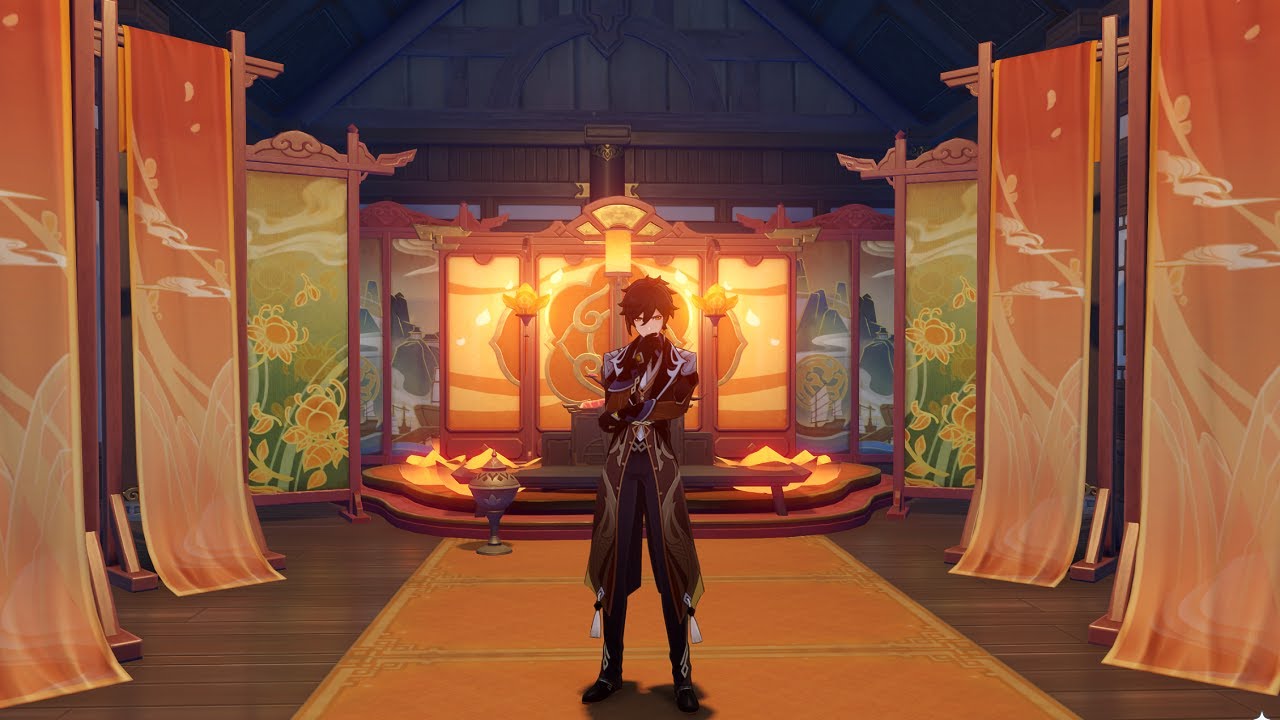 Genshin Serenitea pot Zhongli's mansion YouTube