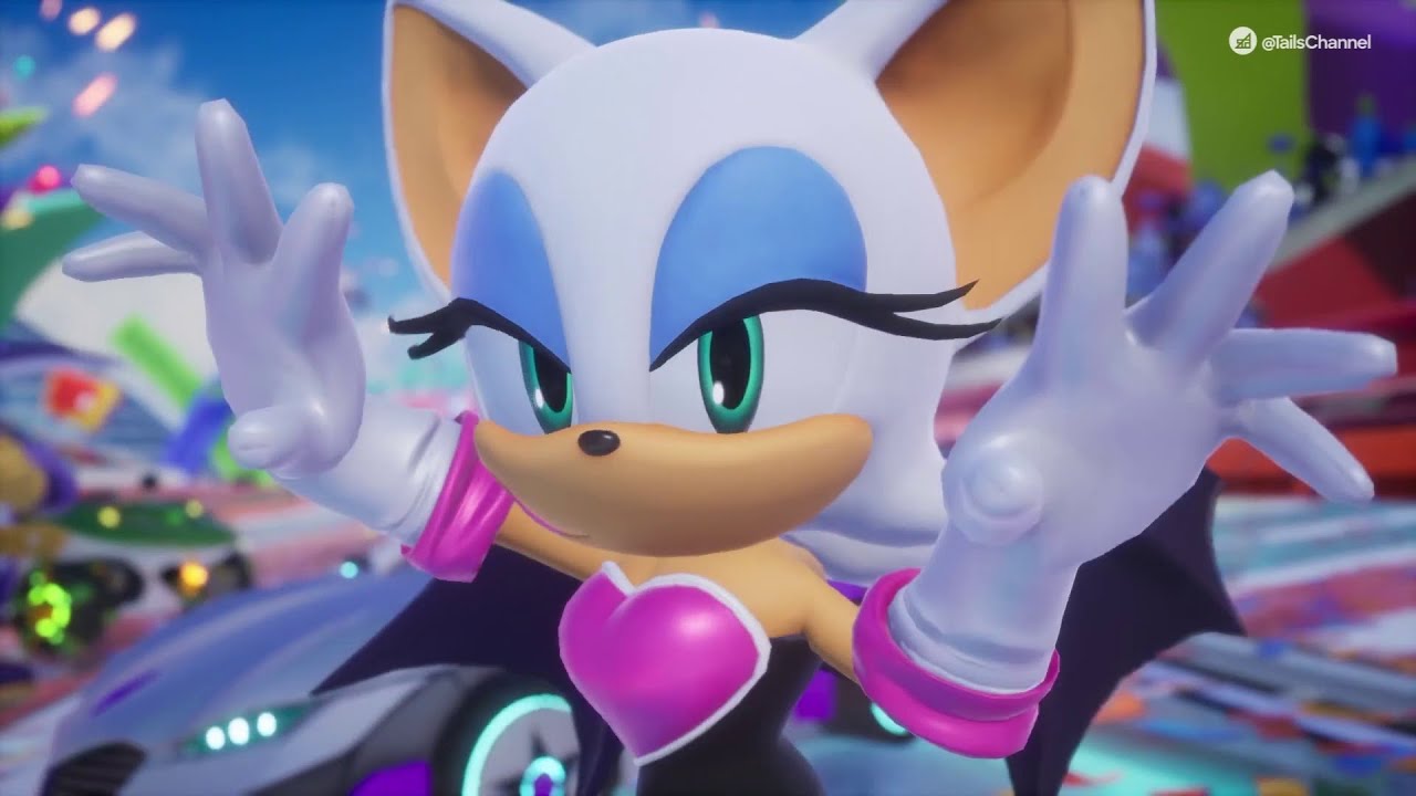 Sonic Racing CrossWorlds | Crystal Grand Prix | Rouge the Bat | Super Sonic Speed ⚡️ (Gameplay)