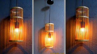 HOW TO MAKE A AMAZING BAMBOO LAMP // Bamboo decorative light