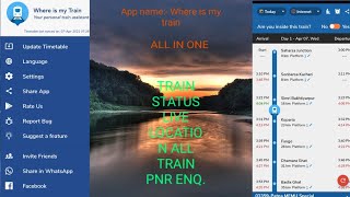 How To Use Where Is My Train App/Where Is My Train App Kaise Use Kre/ Check Status & PNR Time Seat. screenshot 2