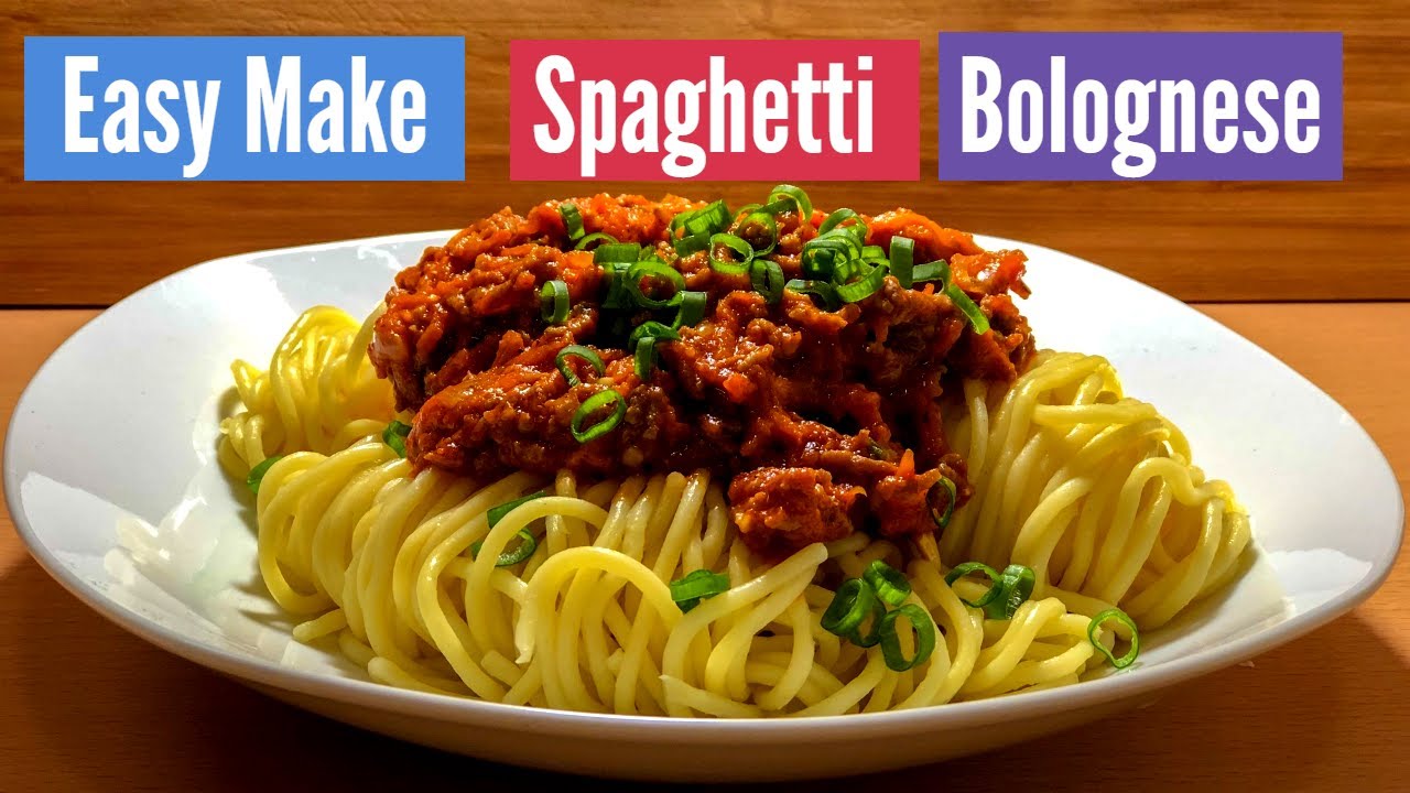 Simple Spaghetti Bolognese at home in malayalam YouTube