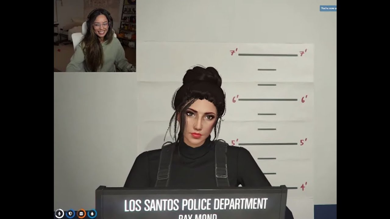 Valkyrae got arrested (GTA 5 RP funny moments)