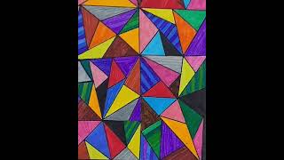 triangle abstract artwork #art #zentangleart #drawing # #arttherapy #artist #artwork #abstractart