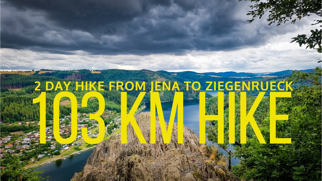 🇩🇪 103 KM ULTRA HIKE - Wanderung von Jena zum Hohenwarte Stausee - Saaleschleife - Thueringen