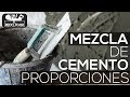 #8 Mezcla de cemento proporciones