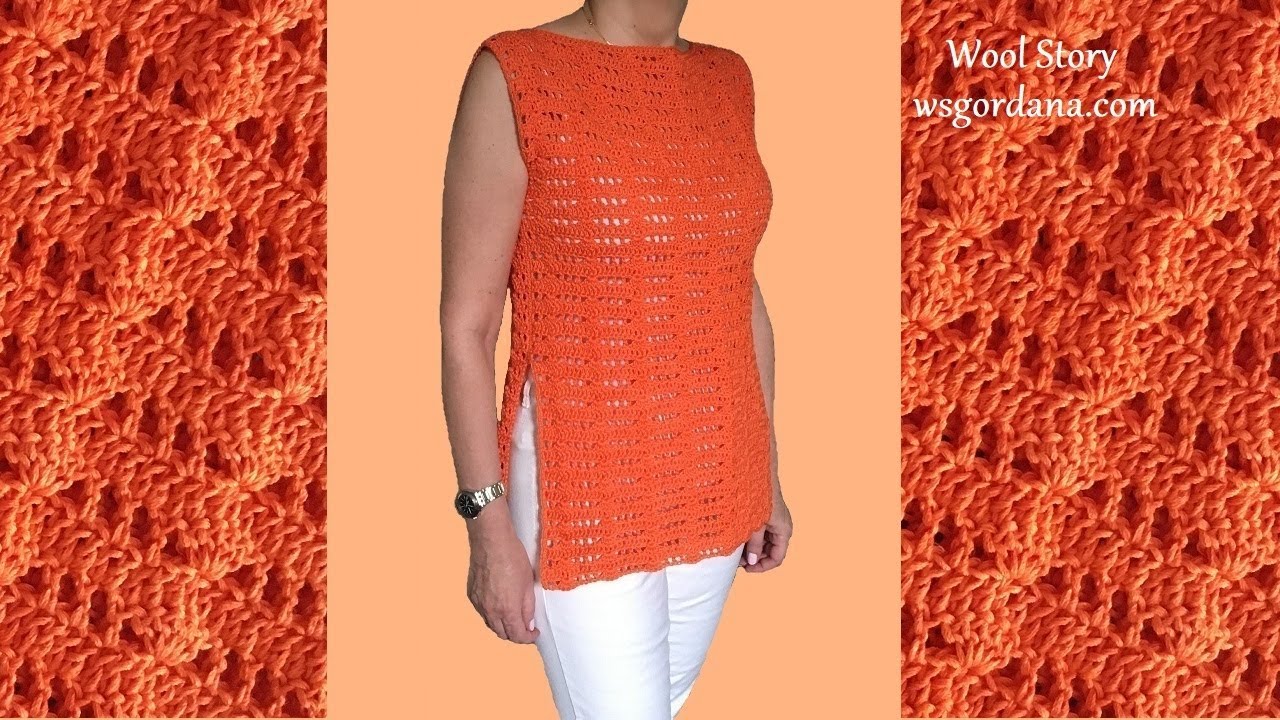 287✨DIY Tutorial🌼Crochet Summer Blouse💕Heklana bluza