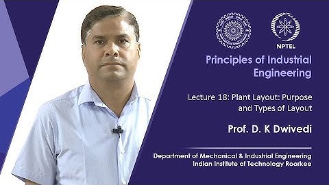 Lec 18: Plant Layout: Purpose and Types of Layout