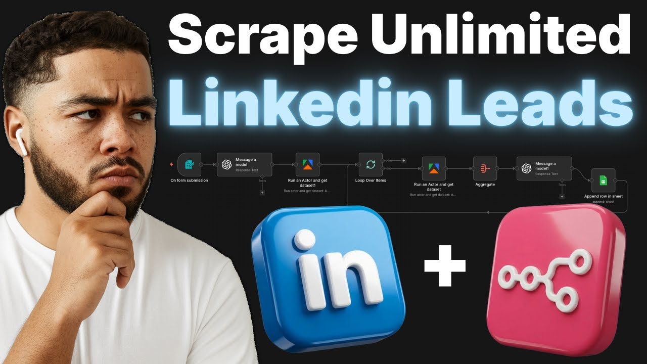 How To Scrape Unlimited LinkedIn Leads with n8n for FREE (Step-By-Step ...