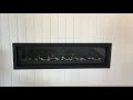 Real flame landscape 1600 gas fireplace